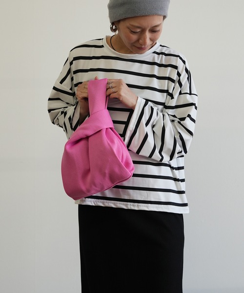 Kotoe(コトエ)の「【速乾】ビッグシルエット ルーズボーダーロンT(Tシャツ/カットソー・レディース・ブラック/ホワイト・FREE)」の8枚目の写真