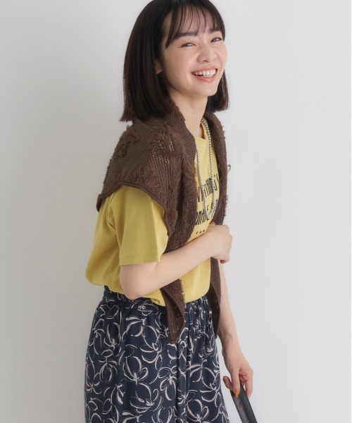 BACK NUMBER（バックナンバー）の「シアー刺繍スカーフ（バンダナ/スカーフ・レディース・ブラック/ブラウン/キナリ・ONE SIZE）」の6枚目の写真
