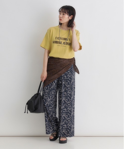 BACK NUMBER（バックナンバー）の「シアー刺繍スカーフ（バンダナ/スカーフ・レディース・ブラック/ブラウン/キナリ・ONE SIZE）」の21枚目の写真