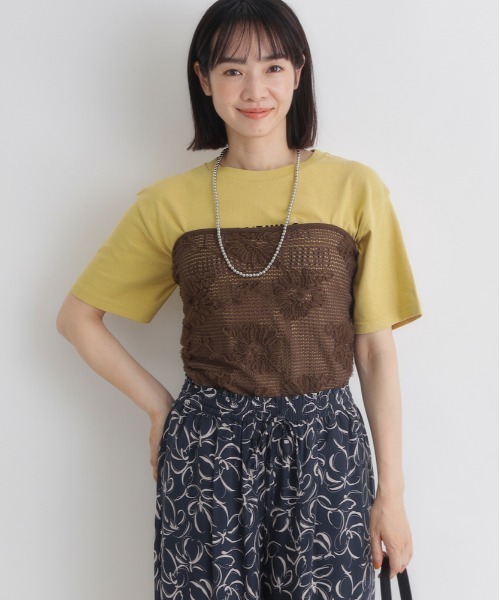 BACK NUMBER（バックナンバー）の「シアー刺繍スカーフ（バンダナ/スカーフ・レディース・ブラック/ブラウン/キナリ・ONE SIZE）」の22枚目の写真