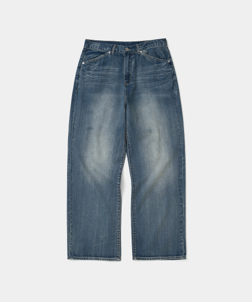 UNIFORM BRIDGE(ユニフォームブリッジ)の「engineered washed denim pants 9oz indigo blue(デニムパンツ・メンズ・その他・MEDIUM/LARGE/X-LARGE/XX-LARGE)」の1枚目の写真