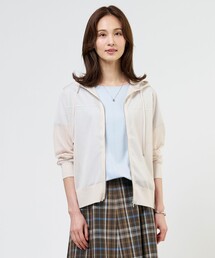 【WEB限定カラーあり】SHEER LIGHT KNIT パーカー