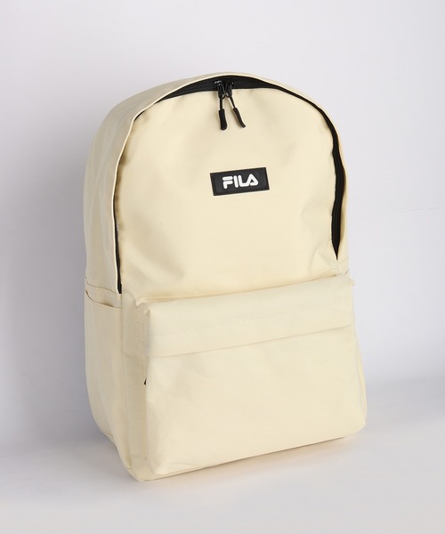 FILA(フィラ)の「FILA / フィラ スタンダードデイパック A4収納 大容量 軽量(バックパック/リュック・メンズ・ブラック/ブラック×レッド/アイボリー・FREE)」の2枚目の写真