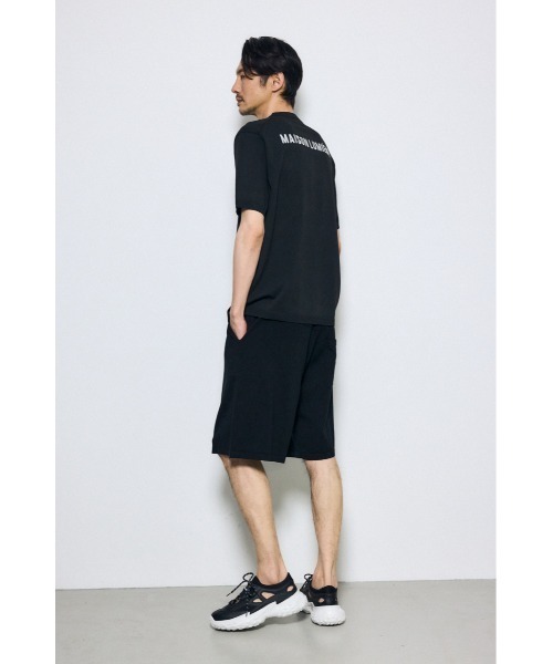 AZUL by moussy(アズールバイマウジー)の「リラックスニットショートパンツ 春服 夏服 秋服 サマーニット ウエストゴム(スラックス・メンズ・グレー/ブラック・MEDIUM/LARGE)」の5枚目の写真