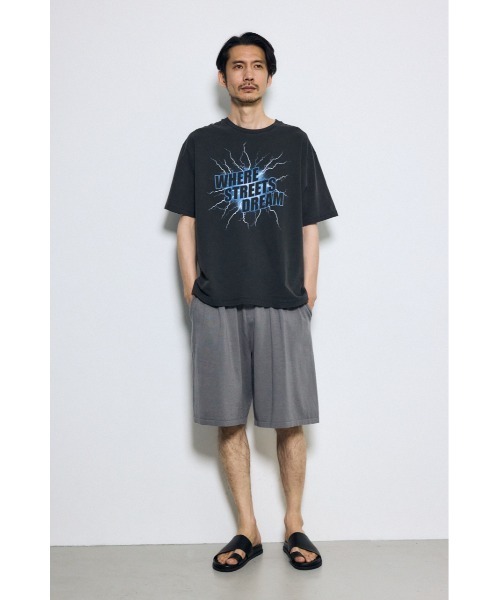 AZUL by moussy(アズールバイマウジー)の「リラックスニットショートパンツ 春服 夏服 秋服 サマーニット ウエストゴム(スラックス・メンズ・グレー/ブラック・MEDIUM/LARGE)」の14枚目の写真
