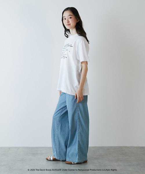 LOGEMENT DE CLAIRE(ロジュモンドクレール)の「【GOOD ROCK SPEED/グッドロックスピード】David Bowie Tシャツ(Tシャツ/カットソー・レディース・ホワイト・FREE)」の2枚目の写真