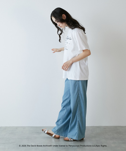 LOGEMENT DE CLAIRE(ロジュモンドクレール)の「【GOOD ROCK SPEED/グッドロックスピード】David Bowie Tシャツ(Tシャツ/カットソー・レディース・ホワイト・FREE)」の3枚目の写真
