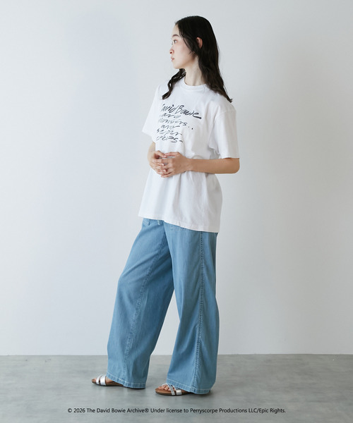 LOGEMENT DE CLAIRE(ロジュモンドクレール)の「【GOOD ROCK SPEED/グッドロックスピード】David Bowie Tシャツ(Tシャツ/カットソー・レディース・ホワイト・FREE)」の4枚目の写真