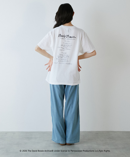 LOGEMENT DE CLAIRE(ロジュモンドクレール)の「【GOOD ROCK SPEED/グッドロックスピード】David Bowie Tシャツ(Tシャツ/カットソー・レディース・ホワイト・FREE)」の5枚目の写真
