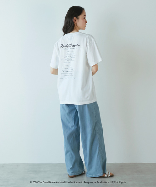 LOGEMENT DE CLAIRE(ロジュモンドクレール)の「【GOOD ROCK SPEED/グッドロックスピード】David Bowie Tシャツ(Tシャツ/カットソー・レディース・ホワイト・FREE)」の6枚目の写真