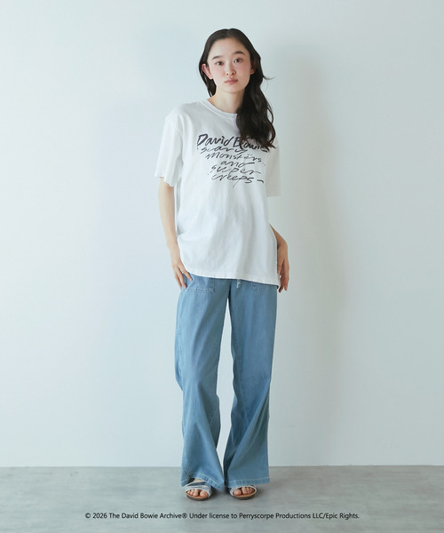 LOGEMENT DE CLAIRE(ロジュモンドクレール)の「【GOOD ROCK SPEED/グッドロックスピード】David Bowie Tシャツ(Tシャツ/カットソー・レディース・ホワイト・FREE)」の8枚目の写真