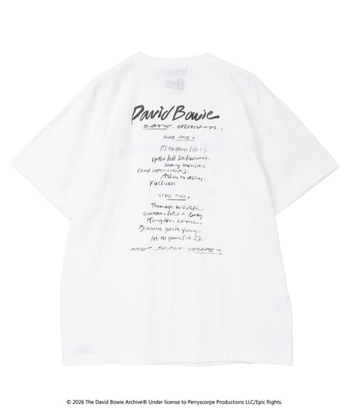 LOGEMENT DE CLAIRE(ロジュモンドクレール)の「【GOOD ROCK SPEED/グッドロックスピード】David Bowie Tシャツ(Tシャツ/カットソー・レディース・ホワイト・FREE)」の10枚目の写真