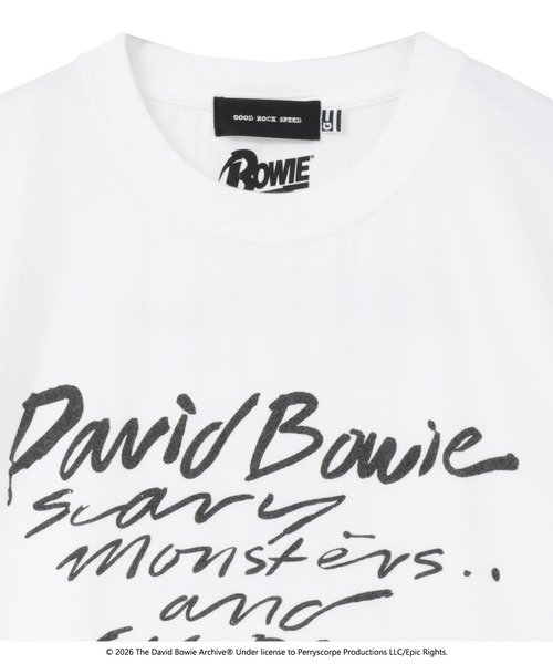 LOGEMENT DE CLAIRE(ロジュモンドクレール)の「【GOOD ROCK SPEED/グッドロックスピード】David Bowie Tシャツ(Tシャツ/カットソー・レディース・ホワイト・FREE)」の11枚目の写真