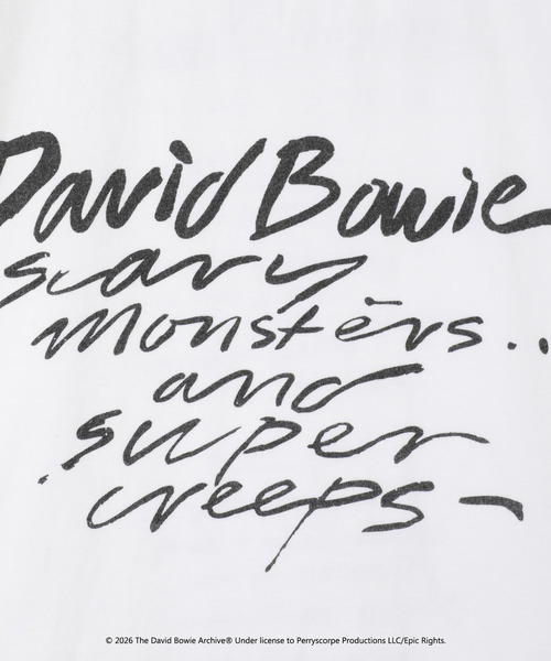 LOGEMENT DE CLAIRE(ロジュモンドクレール)の「【GOOD ROCK SPEED/グッドロックスピード】David Bowie Tシャツ(Tシャツ/カットソー・レディース・ホワイト・FREE)」の14枚目の写真