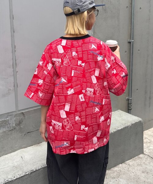 SOUNDSGOOOOD（サウンズグッド）の「【SOUNDS GOOOOD】ニュースペーパーTEE（Tシャツ/カットソー・メンズ・レッド/ホワイト・ONE SIZE）」の15枚目の写真