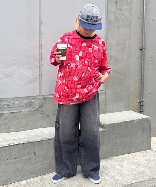 SOUNDSGOOOOD（サウンズグッド）の「【SOUNDS GOOOOD】ニュースペーパーTEE（Tシャツ/カットソー・メンズ・レッド/ホワイト・ONE SIZE）」の16枚目の写真