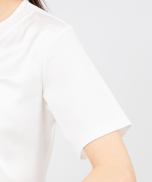 EPOCA(エポカ)の「サテンコンビジャージー デザインカットソー(Tシャツ/カットソー・レディース・ホワイト/ブラック・40)」の8枚目の写真