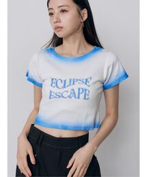 シャドウクロップドTシャツ 夏服