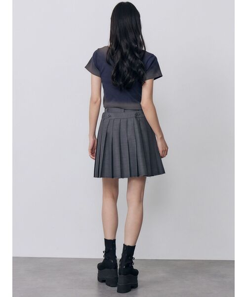 MURUA(ムルーア)の「シャドウクロップドTシャツ 夏服(Tシャツ/カットソー・レディース・ホワイト/ネイビー/ピンク・FREE)」の17枚目の写真