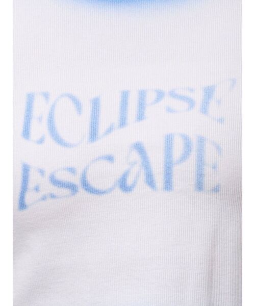 MURUA(ムルーア)の「シャドウクロップドTシャツ 夏服(Tシャツ/カットソー・レディース・ホワイト/ネイビー/ピンク・FREE)」の6枚目の写真
