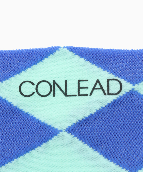 EDIFICE(エディフィス)の「CONLEAD(コンリード) Sheer Argyle(ソックス/靴下・メンズ・ライトグレー/パープル/コバルトブルー・FREE)」の4枚目の写真