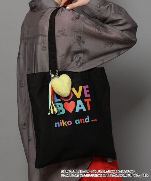 niko and...(ニコアンド)の「【LOVEBOAT(ラブボート)】コラボアソートトートバッグ(トートバッグ・レディース・ピンク/ブルー/ブラック/その他1/その他2・0)」の2枚目の写真