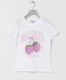 GANNI（ガニー）の「GANNI　BABY FIT T-SHIRTS RASPBERRY（Tシャツ/カットソー）」