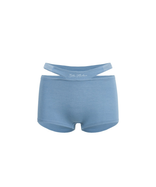 GILAARCHIVE(ギラアーカイブ)の「CUT-OFF WAIST INNER SHORTS_BLUE(その他パンツ・レディース・その他・FREE)」の5枚目の写真