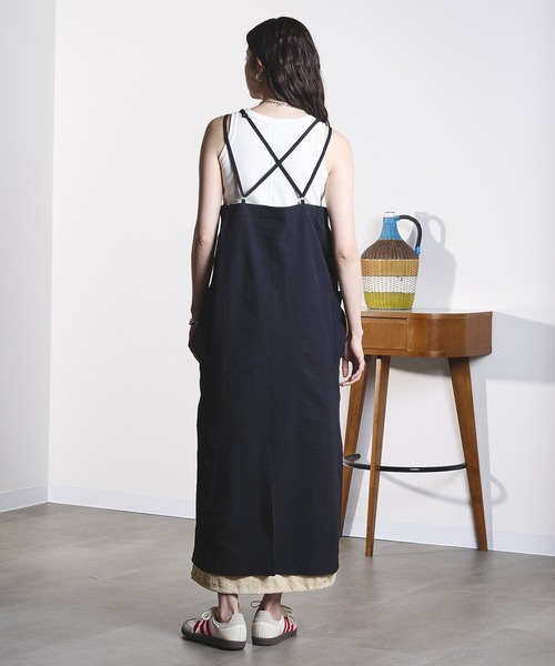 THOUSAND MILE(サウザンドマイル)の「(GENE HEAVENS x THOUSAND MILE)NARROW BACK STRAP DRESS(ワンピース・レディース・ブラック/ブラウン/オリーブ・ONE SIZE)」の10枚目の写真