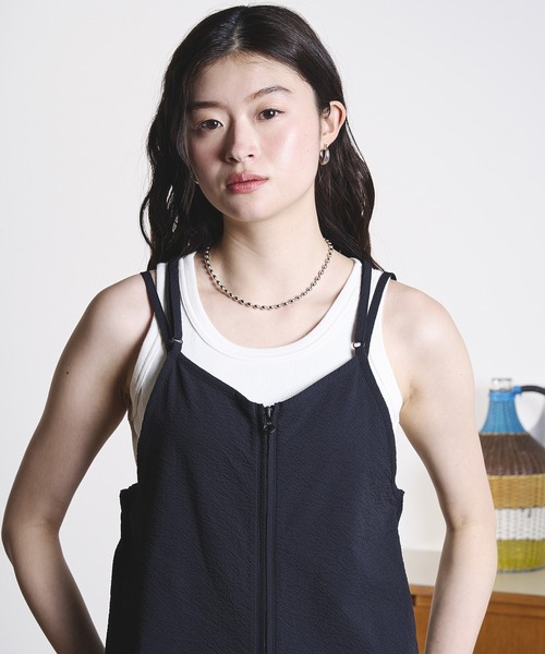 THOUSAND MILE(サウザンドマイル)の「(GENE HEAVENS x THOUSAND MILE)NARROW BACK STRAP DRESS(ワンピース・レディース・ブラック/ブラウン/オリーブ・ONE SIZE)」の12枚目の写真