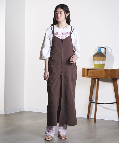 THOUSAND MILE(サウザンドマイル)の「(GENE HEAVENS x THOUSAND MILE)NARROW BACK STRAP DRESS(ワンピース・レディース・ブラック/ブラウン/オリーブ・ONE SIZE)」の17枚目の写真