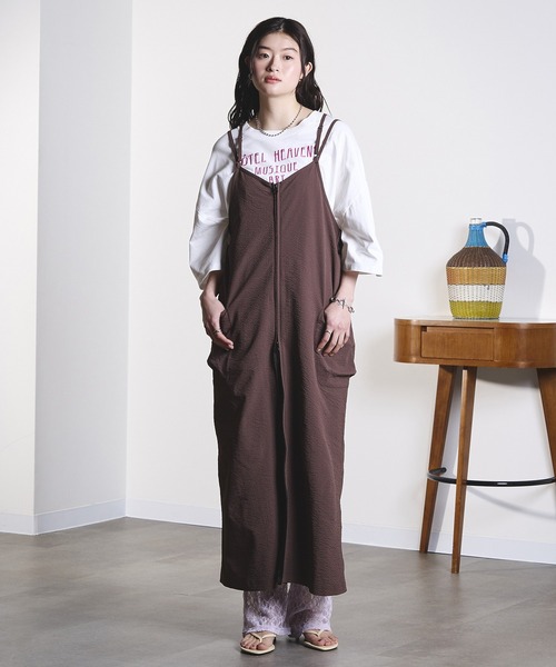 THOUSAND MILE(サウザンドマイル)の「(GENE HEAVENS x THOUSAND MILE)NARROW BACK STRAP DRESS(ワンピース・レディース・ブラック/ブラウン/オリーブ・ONE SIZE)」の18枚目の写真