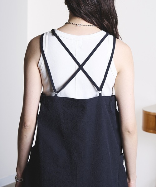 THOUSAND MILE(サウザンドマイル)の「(GENE HEAVENS x THOUSAND MILE)NARROW BACK STRAP DRESS(ワンピース・レディース・ブラック/ブラウン/オリーブ・ONE SIZE)」の15枚目の写真