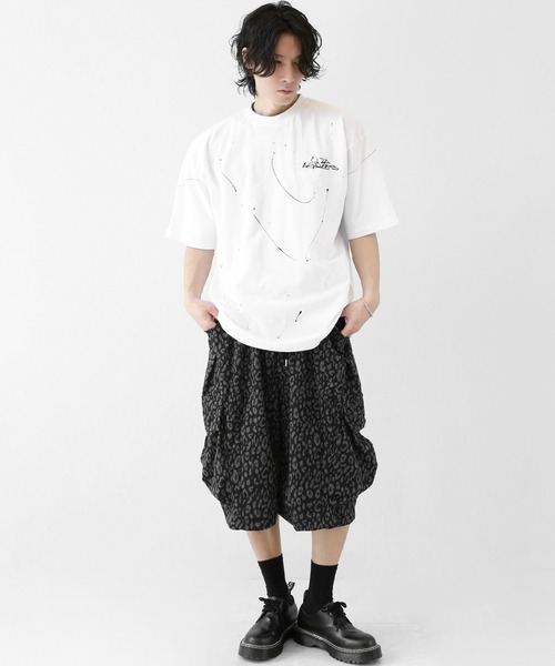 minsobi(ミンソビ)の「ペインティングアート グラフィック ルーズ半袖Tシャツ ユニセックス(Tシャツ/カットソー・メンズ・ブラック/ホワイト・FREE)」の16枚目の写真