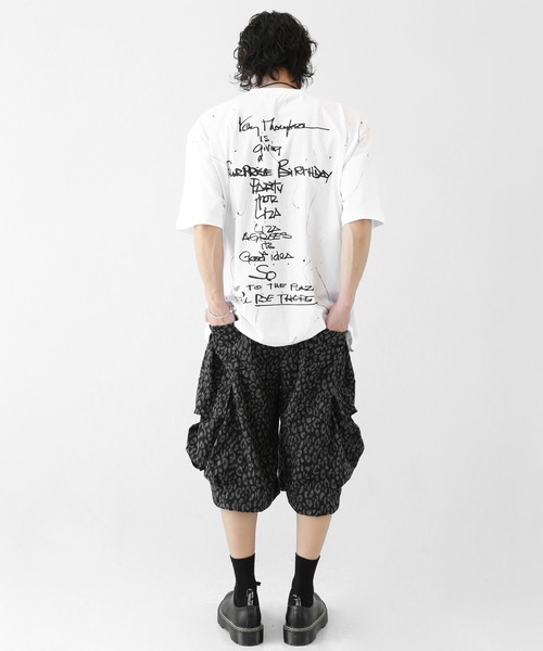 minsobi(ミンソビ)の「ペインティングアート グラフィック ルーズ半袖Tシャツ ユニセックス(Tシャツ/カットソー・メンズ・ブラック/ホワイト・FREE)」の18枚目の写真