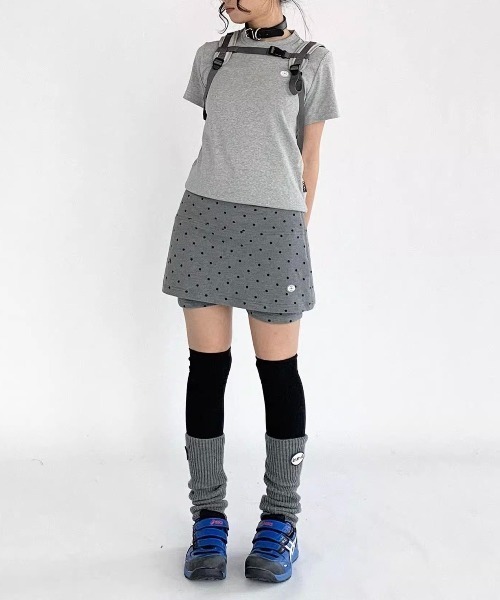 VIBGYOR(ヴィブジョー)の「【LAMPOON】ドットレイヤードスカパン(スカート・レディース・グレー・LARGE/MEDIUM/SMALL)」の9枚目の写真