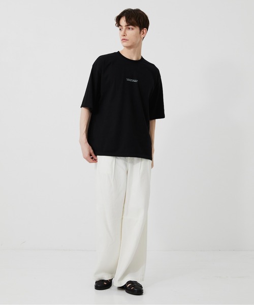 PUBLIC TOKYO（パブリックトウキョウ）の「MONET TEE /夏服/クラフィックT/プリントT/アートT/洗濯可/コットン100%（Tシャツ/カットソー・メンズ・ホワイト/ブラック・2/1）」の15枚目の写真