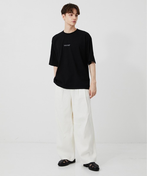 PUBLIC TOKYO（パブリックトウキョウ）の「MONET TEE /夏服/クラフィックT/プリントT/アートT/洗濯可/コットン100%（Tシャツ/カットソー・メンズ・ホワイト/ブラック・2/1）」の16枚目の写真