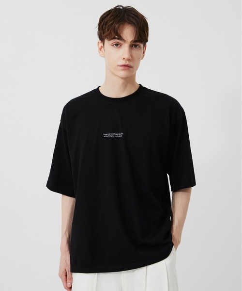 PUBLIC TOKYO（パブリックトウキョウ）の「MONET TEE /夏服/クラフィックT/プリントT/アートT/洗濯可/コットン100%（Tシャツ/カットソー・メンズ・ホワイト/ブラック・2/1）」の18枚目の写真