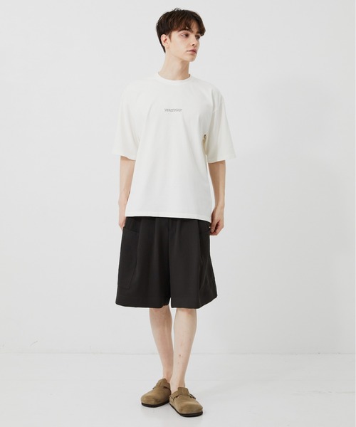 PUBLIC TOKYO（パブリックトウキョウ）の「MONET TEE /夏服/クラフィックT/プリントT/アートT/洗濯可/コットン100%（Tシャツ/カットソー・メンズ・ホワイト/ブラック・2/1）」の4枚目の写真