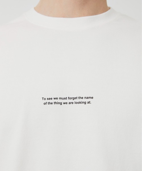 PUBLIC TOKYO（パブリックトウキョウ）の「MONET TEE /夏服/クラフィックT/プリントT/アートT/洗濯可/コットン100%（Tシャツ/カットソー・メンズ・ホワイト/ブラック・2/1）」の12枚目の写真