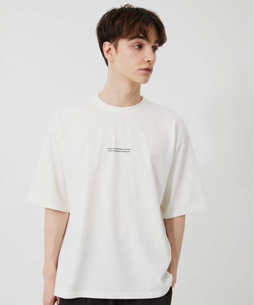 PUBLIC TOKYO（パブリックトウキョウ）の「MONET TEE /夏服/クラフィックT/プリントT/アートT/洗濯可/コットン100%（Tシャツ/カットソー・メンズ・ホワイト/ブラック・2/1）」の6枚目の写真