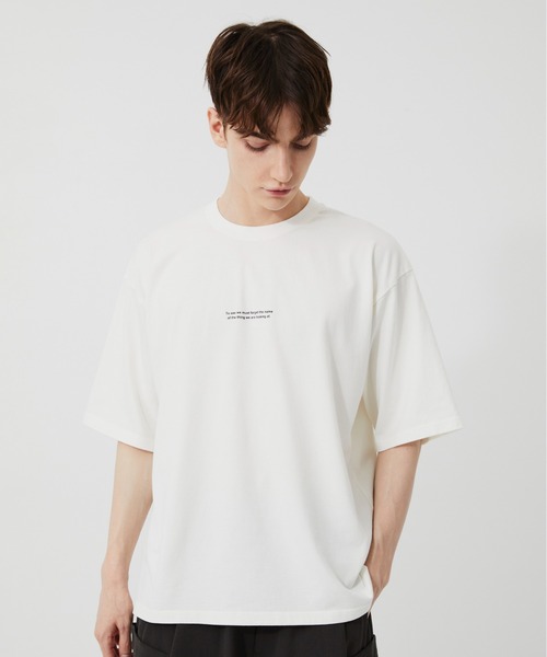 PUBLIC TOKYO（パブリックトウキョウ）の「MONET TEE /夏服/クラフィックT/プリントT/アートT/洗濯可/コットン100%（Tシャツ/カットソー・メンズ・ホワイト/ブラック・2/1）」の7枚目の写真