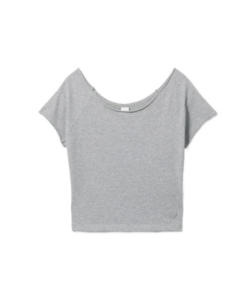 APEE BY A BATHING APE（エイピーバイアベイシングエイプ）の「HEART BADGE CROP TEE #3（Tシャツ/カットソー・レディース・ネイビー/グレー・SMALL/X-SMALL）」の2枚目の写真