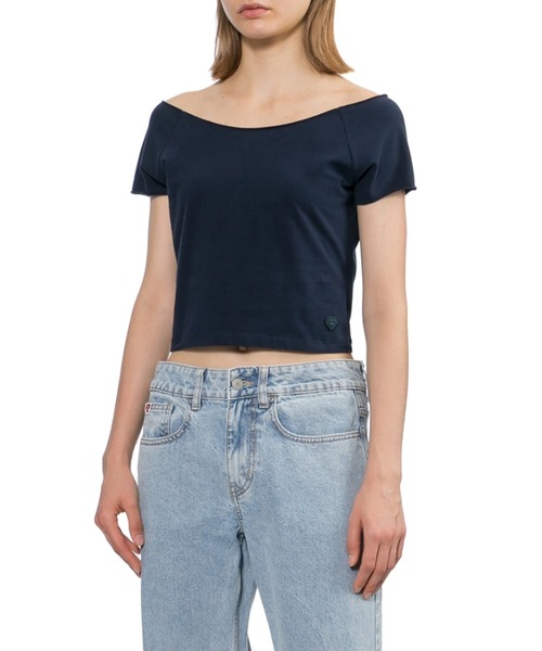 APEE BY A BATHING APE（エイピーバイアベイシングエイプ）の「HEART BADGE CROP TEE #3（Tシャツ/カットソー・レディース・ネイビー/グレー・SMALL/X-SMALL）」の6枚目の写真