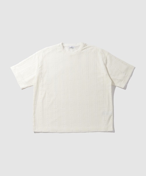 URBAN COLLECTION(アーバンコレクション)の「URBAN COLECTION オーバーサイズ透かし編みアンサンブル(Tシャツ/カットソー・メンズ・ブラウン/オフホワイト/ブラック・L/XL/S/M)」の17枚目の写真