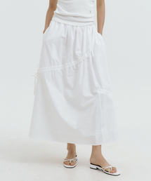 Ribbon Banding Balloon Skirt (ivory)