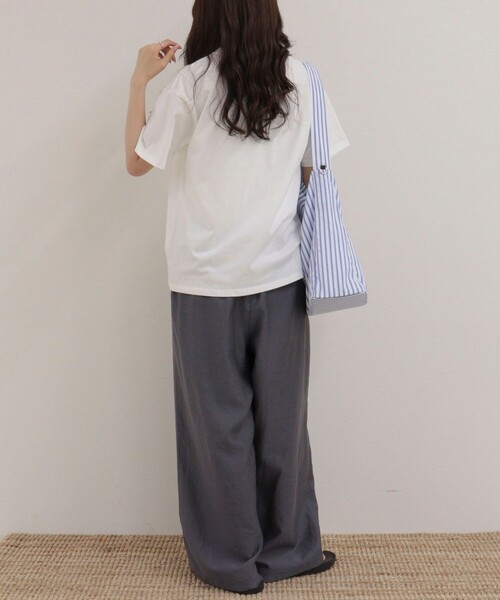 fredy emue（フレディエミュ）の「シャイニーギャザーイージーパンツ（その他パンツ・レディース・ブラック/ベージュ/チャコールグレー/ピンク・38/36）」の10枚目の写真