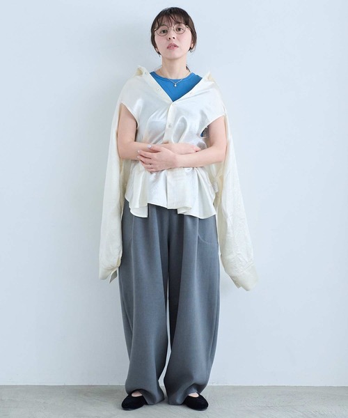 I am I in fact...(アイアムアイインファクト)の「DANISH PANTS(その他パンツ・レディース・グレー/ブラック・FREE)」の20枚目の写真