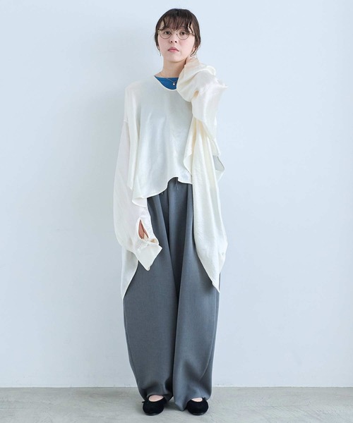I am I in fact...(アイアムアイインファクト)の「DANISH PANTS(その他パンツ・レディース・グレー/ブラック・FREE)」の21枚目の写真